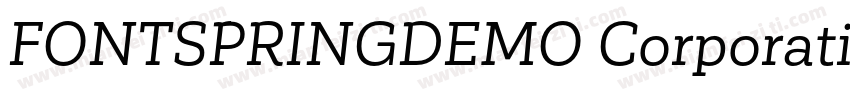 FONTSPRINGDEMO Corporative字体转换